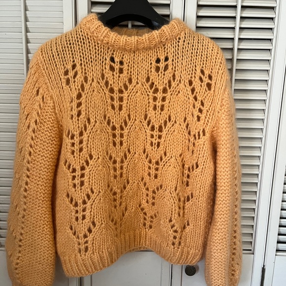 Ganni Turtleneck Sweater in Warm Yellow